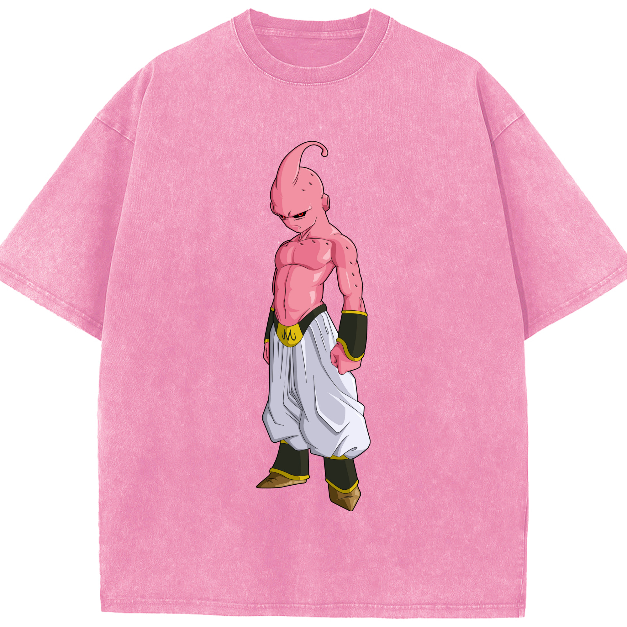 （画像用） ドラゴンボール 魔人ブウ DRAGON BALL Majin Buu 綿100% ヴィンテージ風 半袖Tシャツ（フロントプリント）